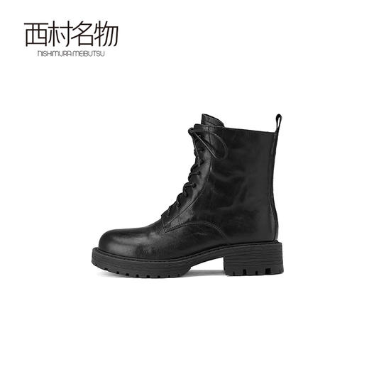 西村名物新款朋克复古风马丁靴2024冬季新款百搭马丁靴女X24DS47651 商品图1