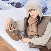 Safiya/索菲娅2024秋冬复古百搭保暖圆头系带休闲丑萌勃肯毛毛鞋SF4411A407 商品缩略图1