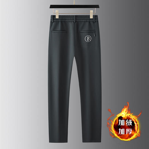 【新款DX】大依优型大码男装加绒直口直筒运动裤运动休闲长裤加肥加大弹力舒适 商品图2