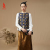 SAINTJOY/上久楷 女式宋锦马甲 中式上衣 中国风 复古 大小团花纹花卉锦 CY1044207009 商品缩略图0