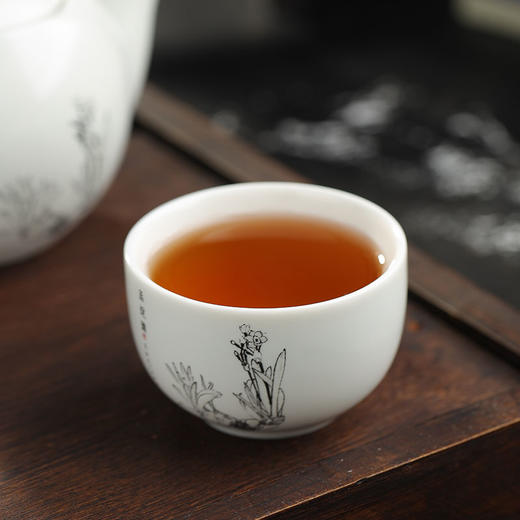 国津丨荷香茯砖 安化黑茶 2014年原料 1000g 商品图6