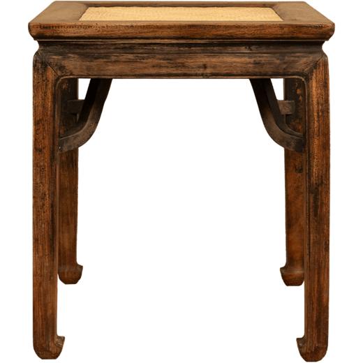 清 黄花梨束腰马蹄腿霸王枨方凳 商品图5