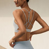 【126元任选2件】跃牌【漫西】系列 欧美背心瑜伽服女细带胸垫运动文胸背心Y196 商品缩略图3