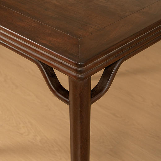 清 红木劈料高罗锅枨方桌 商品图3