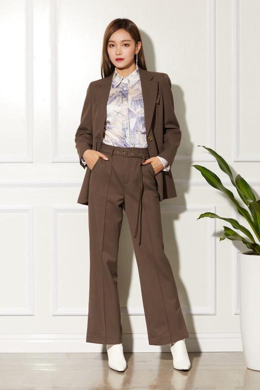 ESTELLICA 深咖色西装套装 10349 商品图1