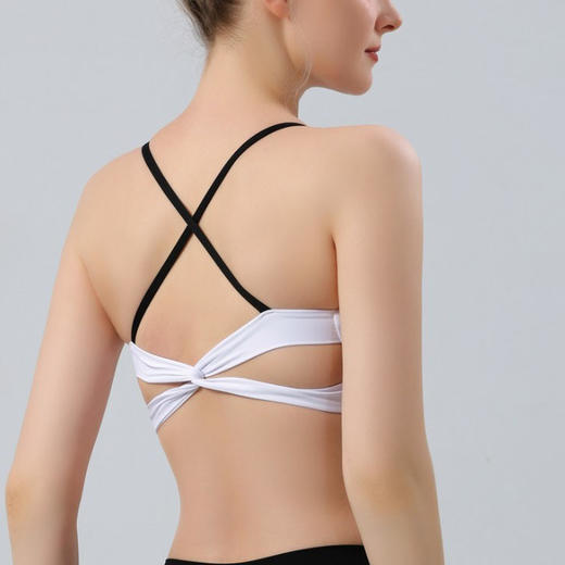 【126元任选2件】跃牌【漫西】系列 新款瑜伽蝴蝶印花健身美背套装瑜伽服背心女带胸垫运动文胸长裤Y217 商品图3