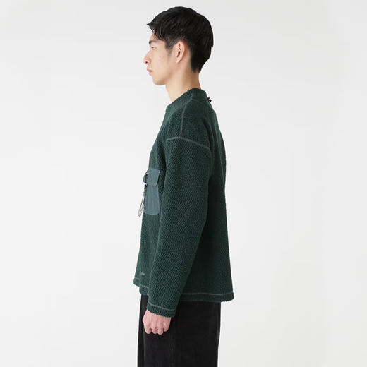 and wander re wool JQ crew neck 再生羊毛混纺圆领套头衫 商品图1