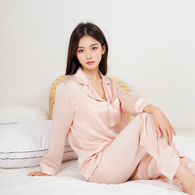 青云染/ClouDyeing16姆米桑蚕丝家居服套装