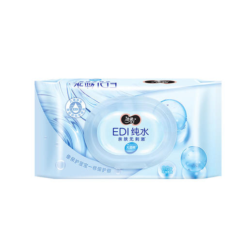 【“面护级”布料，不止净肤，更亲肤~】洁柔湿巾80片清洁纯水爽肤湿巾 温和无香卫生湿纸巾 亲肤湿巾 亲近肌肤 柔软厚实-QQ 商品图4