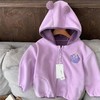 【可爱卡通设计，毛绒材质保暖加厚，男女童均可穿着】童装秋冬季外套 保暖加厚男女童 宝宝可爱卡通连帽开衫 毛绒衣服-QQ 商品缩略图6