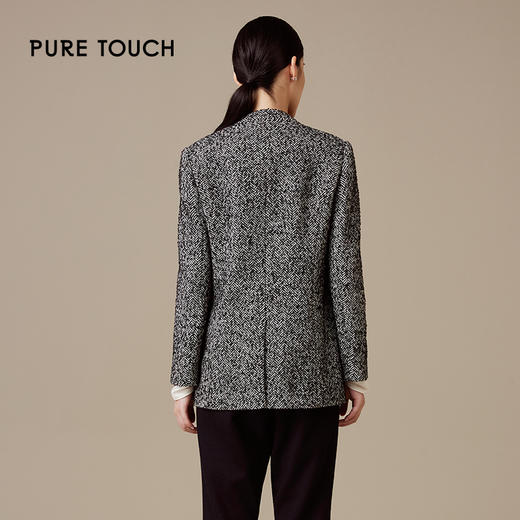 pure touch 2024年新款羊毛高级感法式单排扣毛呢外套冬季上衣 商品图2
