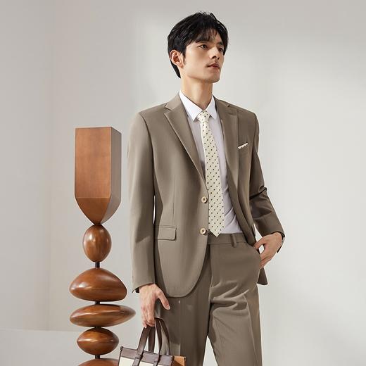 【婚礼季/高端系列】柒牌男士西服套装2025秋季新款商务职场休闲西装礼服	127C70130 商品图1