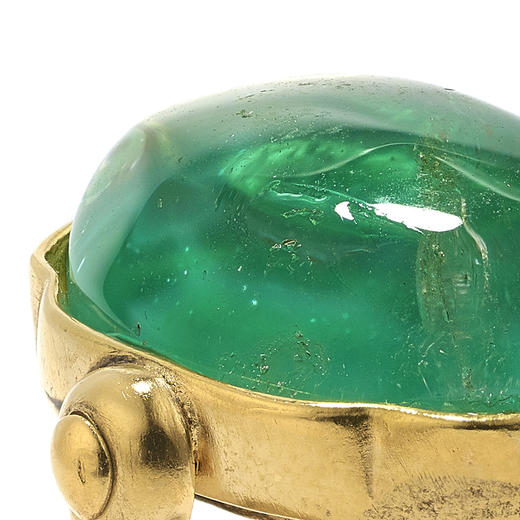 北京仓｜Goossens Paris-Cabochons Oval-椭圆戒面 戒指（祖母绿色）［法国设计师］ 商品图1