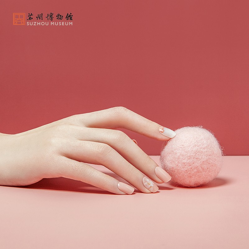 苏州博物馆 美甲片/鸭戏芙蓉穿戴甲
