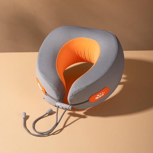 经典】岸纾人体工学高品质记忆棉U型护颈按摩枕 呵护颈椎 透气亲肤 商品图2