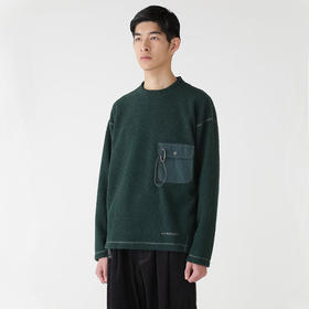 and wander re wool JQ crew neck 再生羊毛混纺圆领套头衫