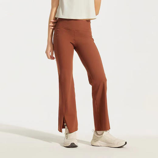 【126元任选2件】跃牌【漫西】系列 女童秋季新款前开叉喇叭裤速干透气弹力运动瑜伽裤k011 商品图1