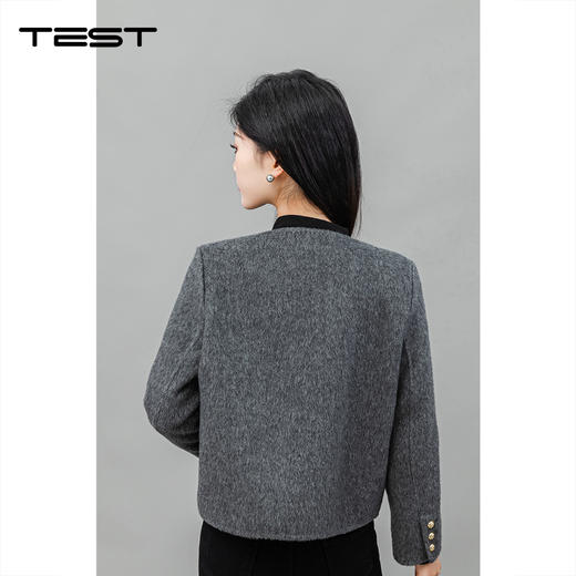 冬上新时尚修身显瘦气质简约双面呢2244052 商品图5