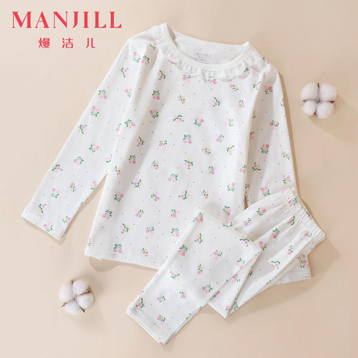 【商场同款】熳洁儿 印花棉套装家居服长袖长裤男童女童卡通24703660/24703663 商品图7