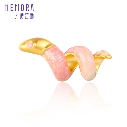 卷卷蛇-小版 金蛇腾飞 足金蛇转运珠国潮中国风黄金生肖蛇宝宝礼物MEMORA诗普琳HP8244 商品图13