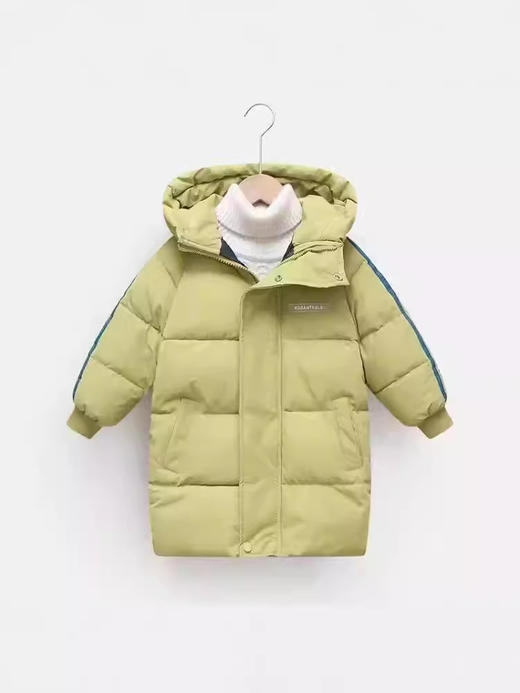 【冬日新品，温暖主义】新款冬季儿童中长款羽绒棉服 中大童宝宝加厚棉服 过膝外套 给予宝宝冬日最温暖的守护-QQ 商品图4