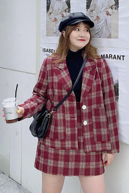 amadella 红色格纹套装 10343 商品图1