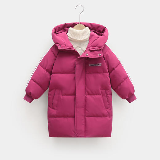 【冬日新品，温暖主义】新款冬季儿童中长款羽绒棉服 中大童宝宝加厚棉服 过膝外套 给予宝宝冬日最温暖的守护-QQ 商品图6