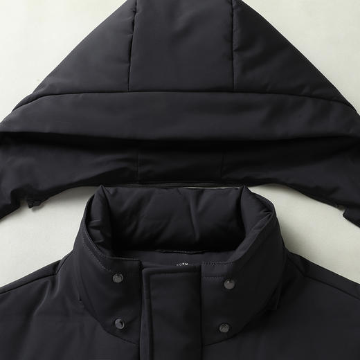 90白鸭绒】【新款DWY】大依优型大码中长款羽绒服可拆卸帽连帽外套加肥加大上衣男士外套胖子 商品图8