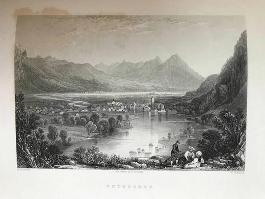 1834年 瑞士风光版画集 近百幅精美版画插图 真皮精装16开 商品图5