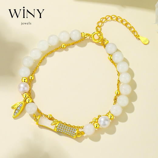 Winy925纯银福竹手链送女友闺蜜节日生日礼物 商品图0