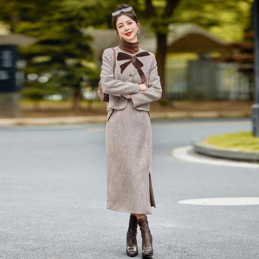 法式小香风套装，羽绒内胆气质名媛显瘦气质两件套YJLY1369A 商品图2
