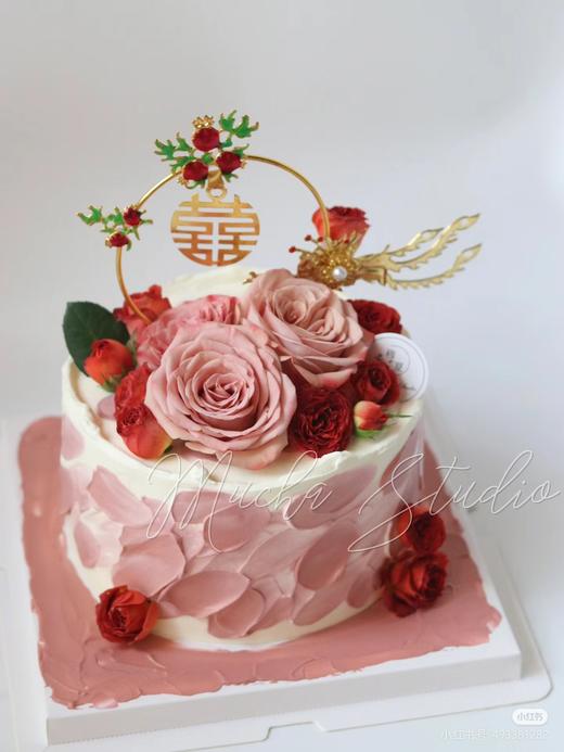 T【花开并蒂】婚庆蛋糕 商品图2