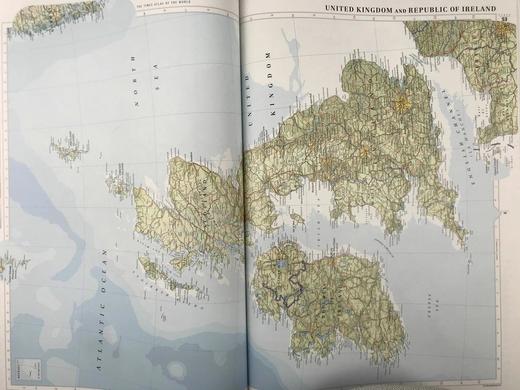 47*33cm特装本！泰晤士世界综合地图集 数百幅彩色插图与地图 精装带书匣 商品图14