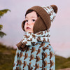 【两件套】迷你巴拉冬季新款男女童保暖提花护耳帽围巾套装 商品缩略图2