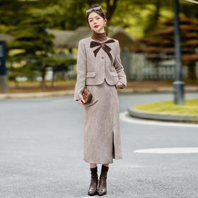 法式小香风套装，羽绒内胆气质名媛显瘦气质两件套YJLY1369A