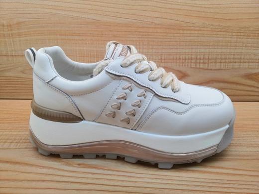 豪行真皮厚底松糕单鞋22389820时尚潮鞋 商品图0