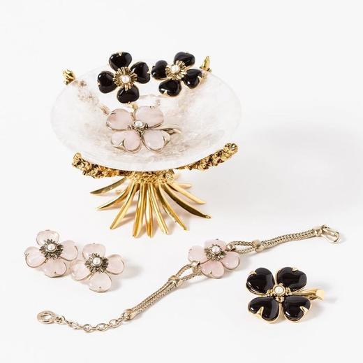 北京仓｜Goossens Paris-Trefle-天然黑色玛瑙 珍珠 胸针［法国设计师］ 商品图4