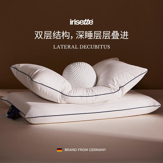 品牌直发 irisette 双层侧睡枕 分区蝶翼枕 商品图5