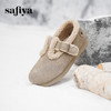 Safiya/索菲娅2024秋冬保暖加绒一脚蹬外穿平底羊羔毛毛勃肯鞋 SF44112035 商品缩略图10