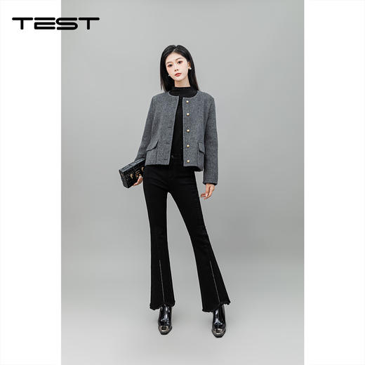 冬上新时尚修身显瘦气质简约双面呢2244052 商品图4