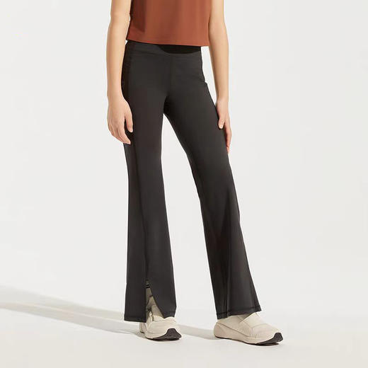 【126元任选2件】跃牌【漫西】系列 女童秋季新款前开叉喇叭裤速干透气弹力运动瑜伽裤k011 商品图0