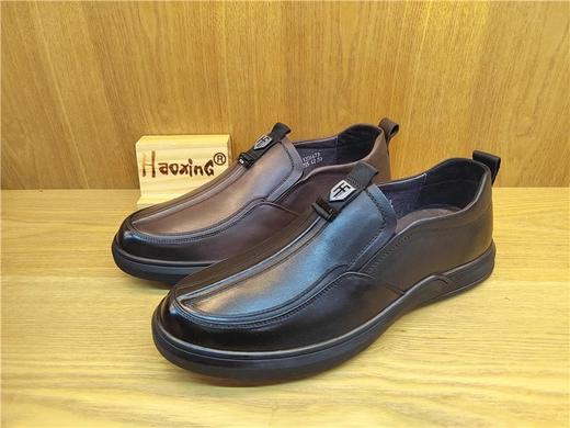豪行秋11356673纯皮牛皮商务休闲男鞋单鞋皮鞋 商品图1