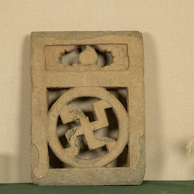 明 石雕万字纹围栏