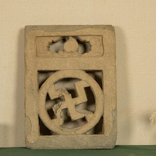 明 石雕万字纹围栏 商品图0