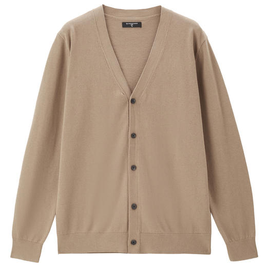 佐丹奴男装精梳纯棉毛织V领开胸针织衫13054668 商品图4