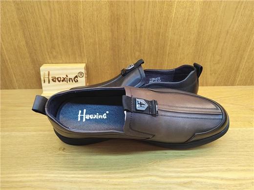 豪行秋11356673纯皮牛皮商务休闲男鞋单鞋皮鞋 商品图3