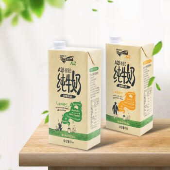 纽仕兰全脂纯牛奶 A2 β-酪蛋白 亲和易吸收 家庭装  1L*6盒 礼盒 商品图3