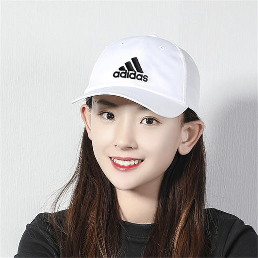 4062055497552  阿迪达斯adidas 阿迪达斯潮流百搭男女舒适休闲时尚遮阳帽白色运动帽 商品图0