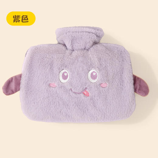 冬季【暖水袋灌水大号】双插手毛绒布套 可爱卡通注水热水袋 暖手暖肚子 暖而不烫 商品图7