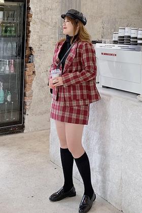 amadella 红色格纹套装 10343